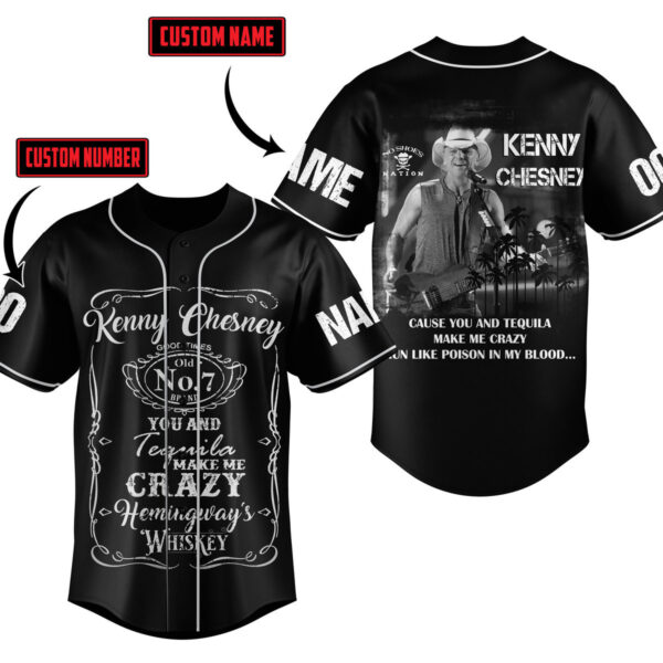 Kenny Chesney Baseball Jersey For Men Women And Kids Gift for Fans