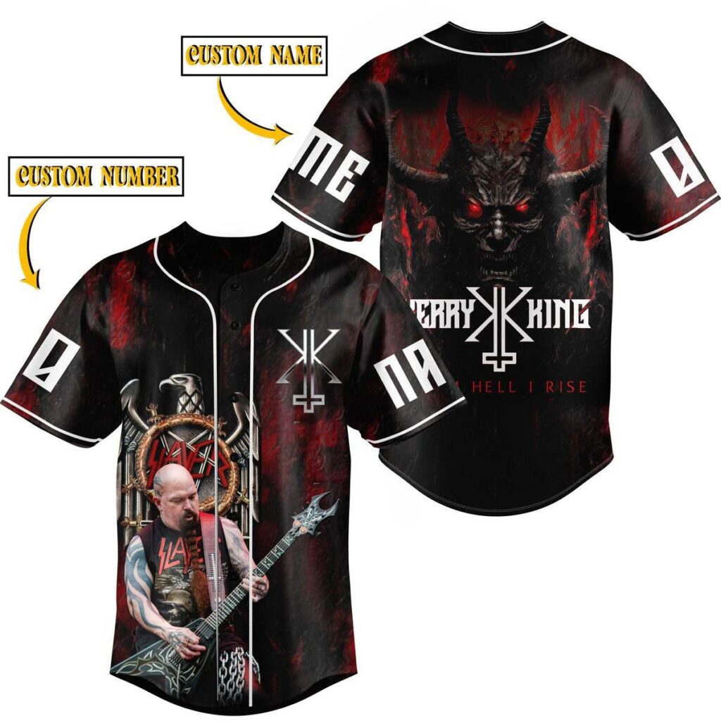 Kerry King Baseball Jersey For Men Women And Kids Gift for Fans Kerry King Baseball Jersey For Men Women And Kids Gift for Fans