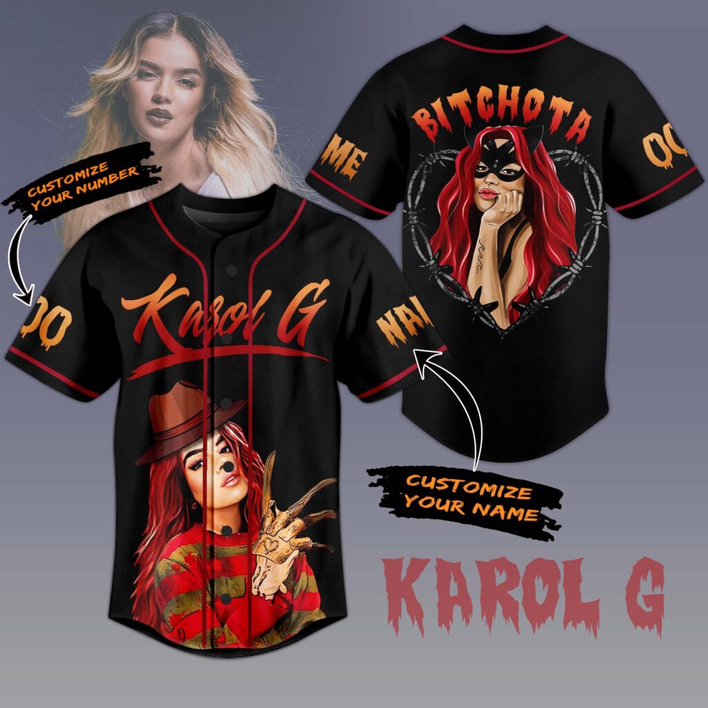 Karol G Bitchota Baseball Jersey For Men Women And Kids Gift for Fans Karol G Bitchota Baseball Jersey For Men Women And Kids Gift for Fans