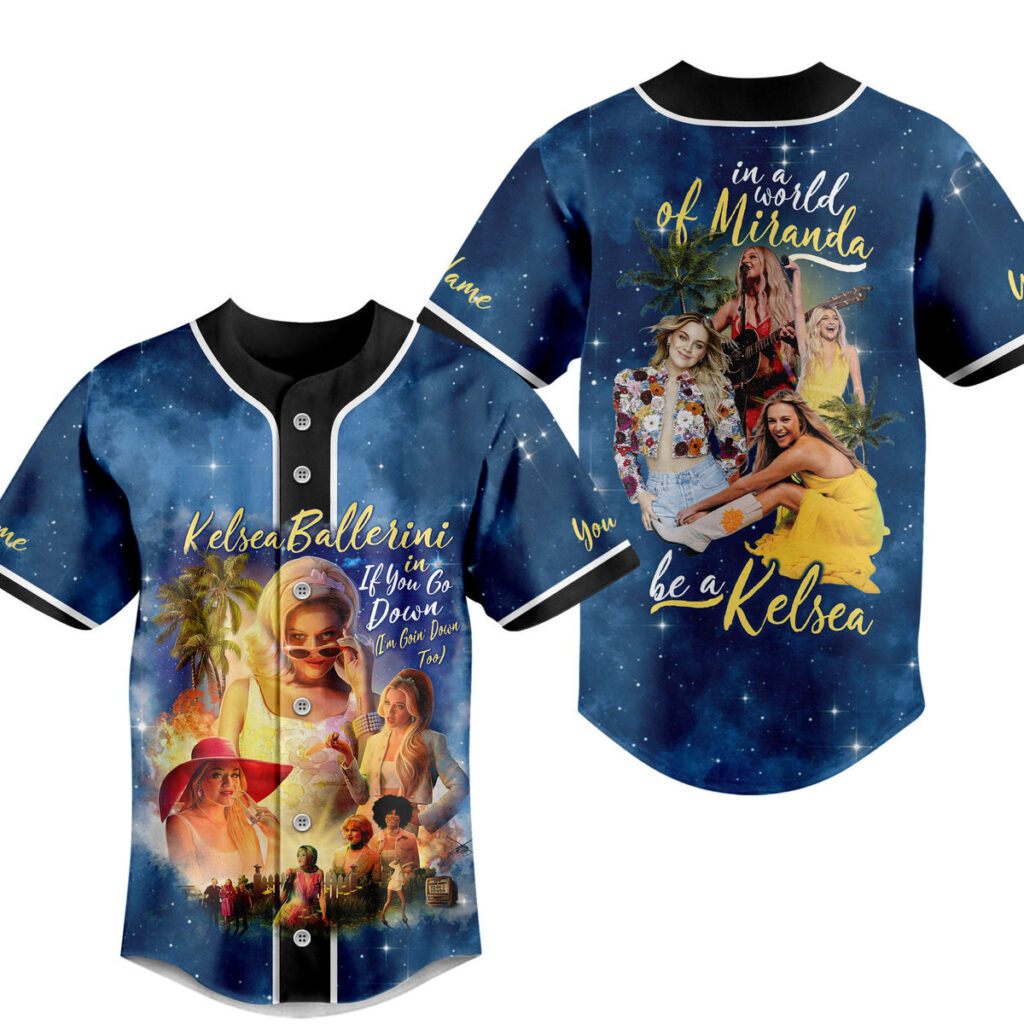 Kelsea Ballerini Baseball Jersey For Men Women And Kids Gift for Fans Kelsea Ballerini Baseball Jersey For Men Women And Kids Gift for Fans