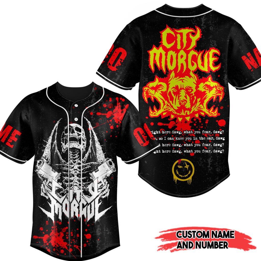City Morgue Baseball Jersey For Men Women And Kids Gift for Fans City Morgue Baseball Jersey For Men Women And Kids Gift for Fans