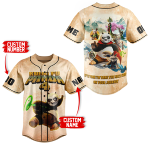 Kung Fu Panda Baseball Jersey For Men Women And Kids Gift for Fans