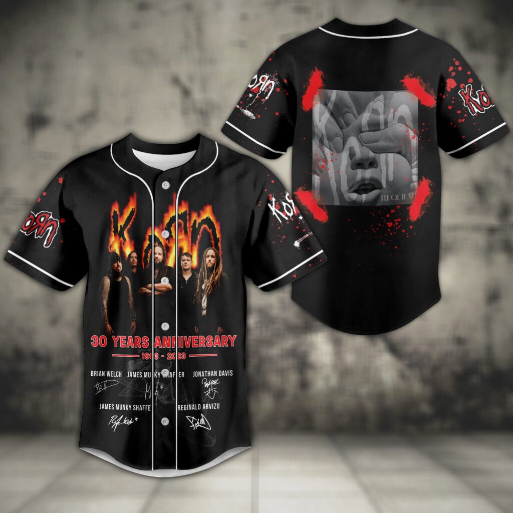 Korn Baseball Jersey For Men Women And Kids Gift for Fans Korn Baseball Jersey For Men Women And Kids Gift for Fans