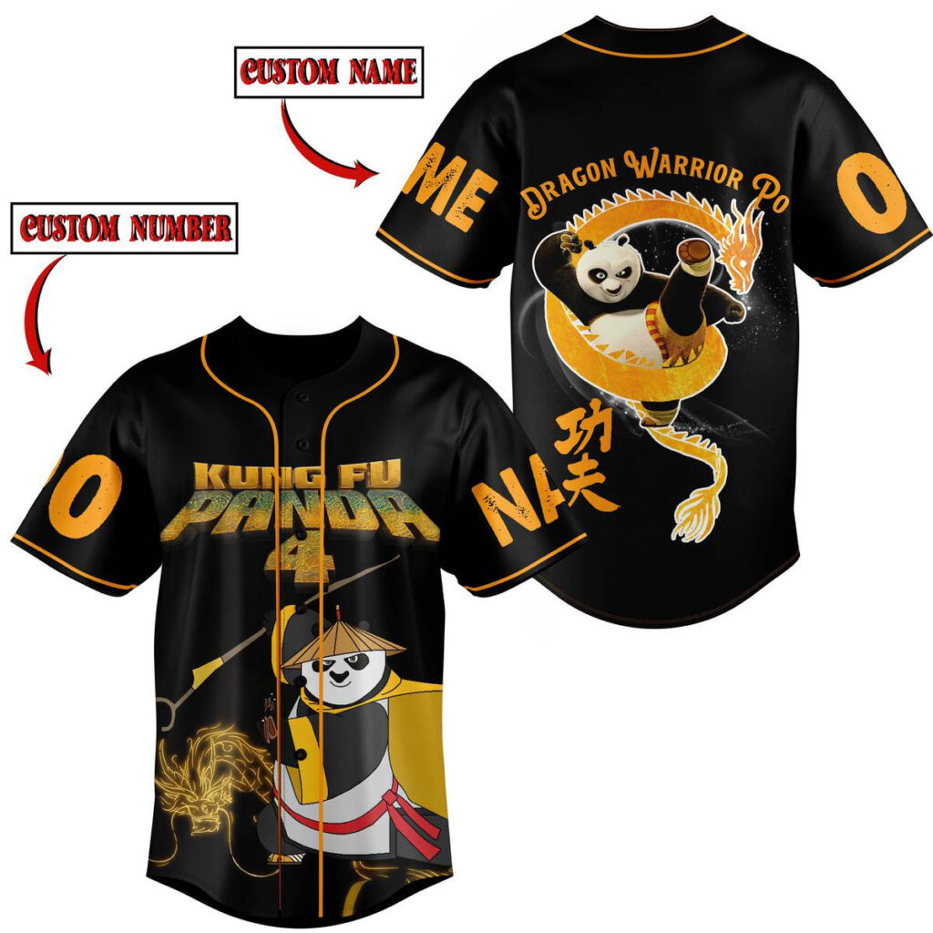 Kung Fu Panda Gift for Fans Baseball Jersey For Men Women And Kids Gift for Fans Kung Fu Panda Gift for Fans Baseball Jersey For Men Women And Kids Gift for Fans