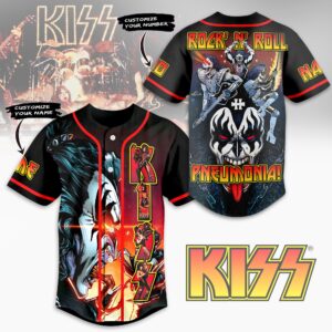 Kiss Rock Band Baseball Jersey For Men Women And Kids Gift for Fans