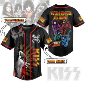 Kiss Rock Band Baseball Jersey For Men Women And Kids Gift for Fans