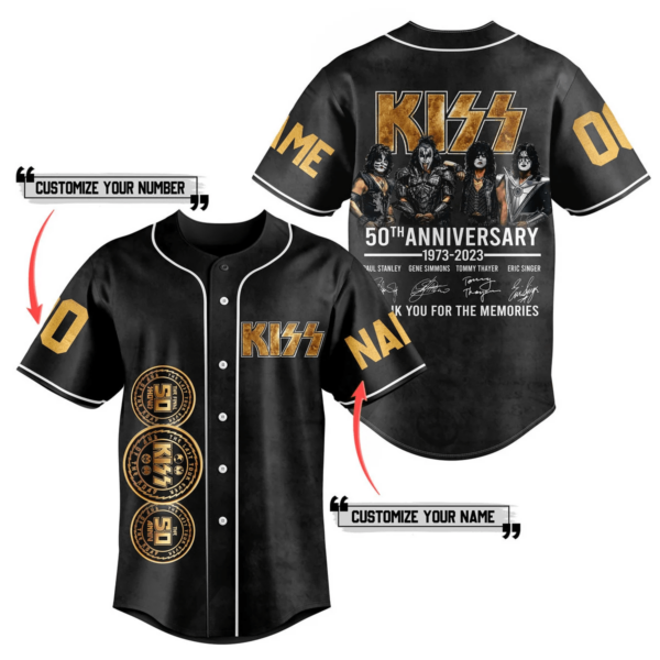 Kiss Baseball Jersey For Men Women And Kids Gift for Fans