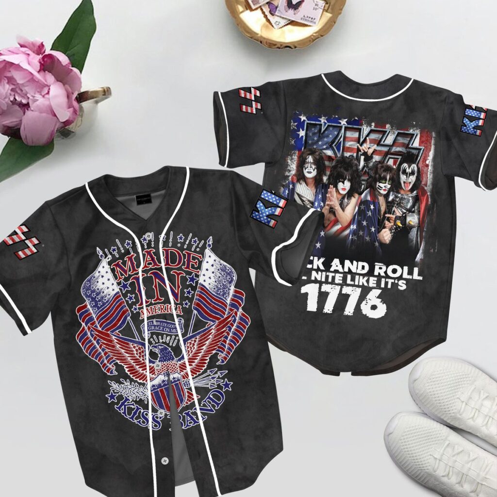 Kiss Baseball Jersey For Men Women And Kids Gift for Fans Kiss Baseball Jersey For Men Women And Kids Gift for Fans