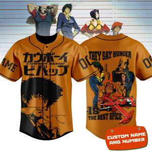 Cowboy Bebop Baseball Jersey For Men Women And Kids Gift for Fans