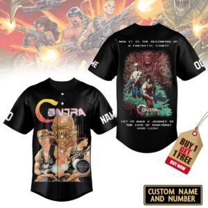 Contra Baseball Jersey For Men Women And Kids Gift for Fans 1