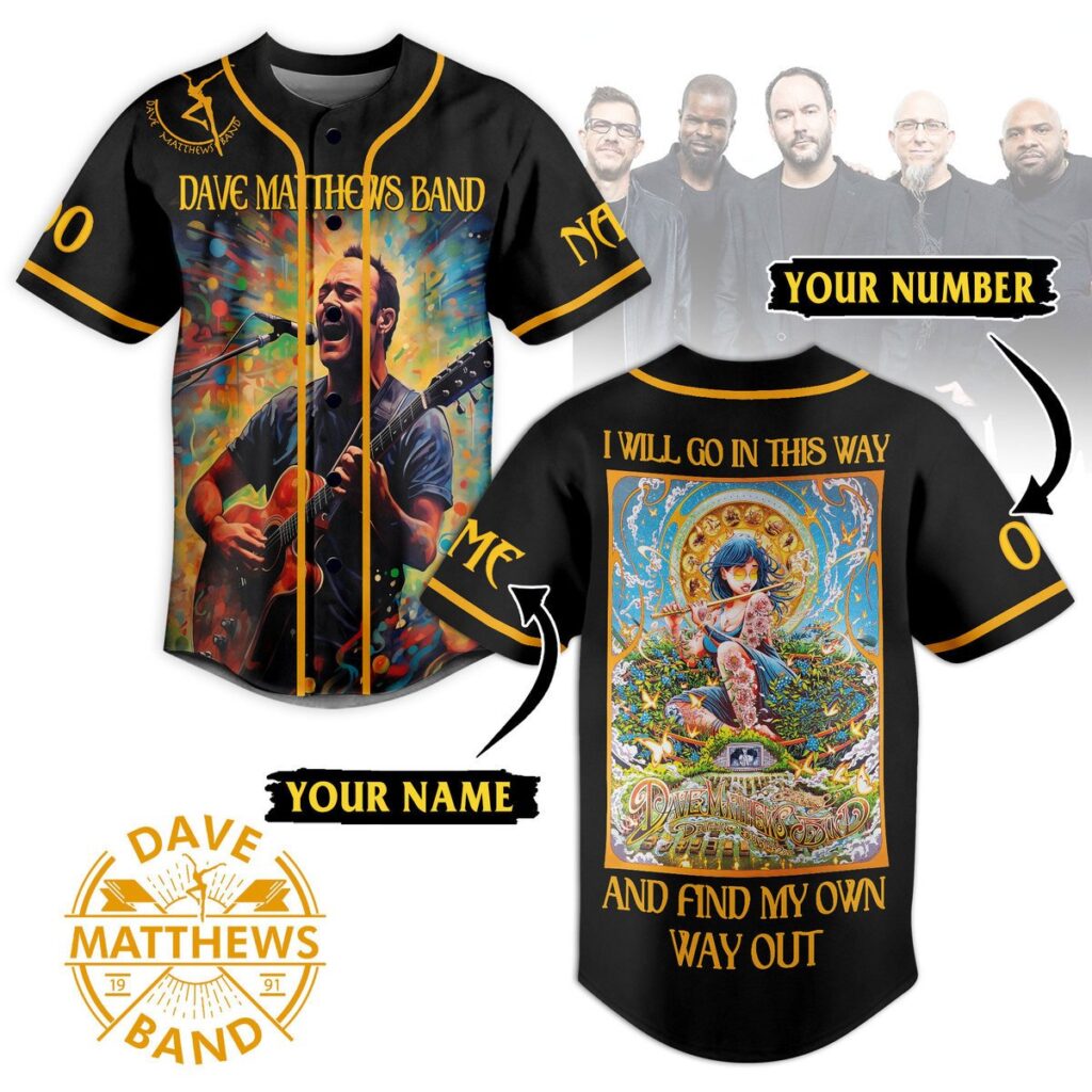 Dave Matthews Band Baseball Jersey For Men Women And Kids Gift for Fans Dave Matthews Band Baseball Jersey For Men Women And Kids Gift for Fans