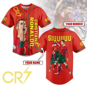 Cristiano Ronaldo Baseball Jersey For Men Women And Kids Gift for Fans