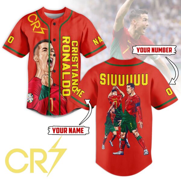 Cristiano Ronaldo Baseball Jersey For Men Women And Kids Gift for Fans