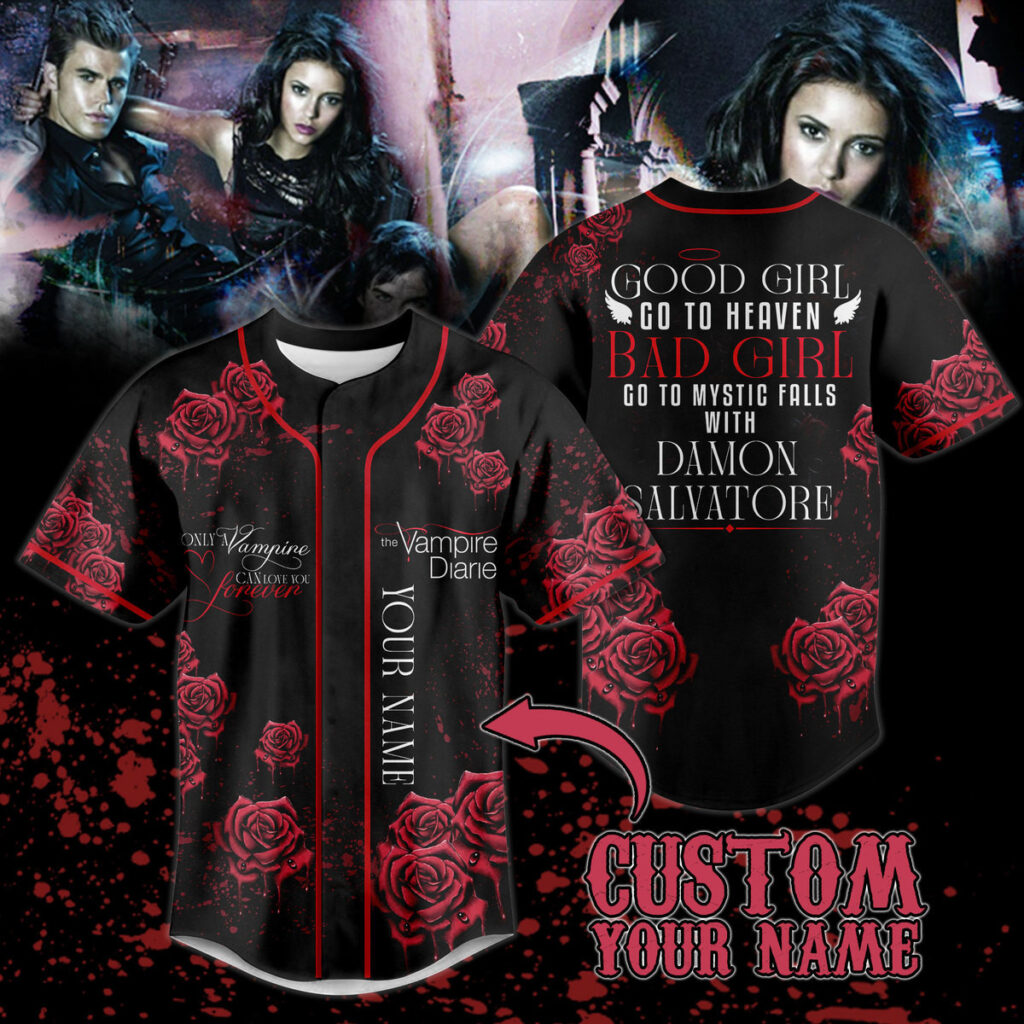 Damon Salvatore Baseball Jersey For Men Women And Kids Gift for Fans Damon Salvatore Baseball Jersey For Men Women And Kids Gift for Fans