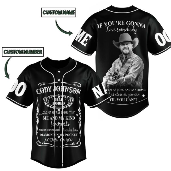Cody Johnson Baseball Jersey For Men Women And Kids Gift for Fans
