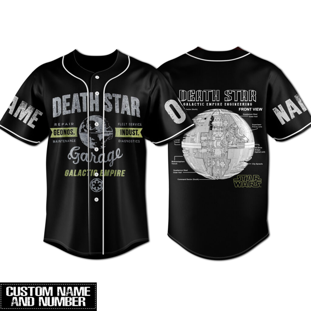 Death Star Baseball Jersey For Men Women And Kids Gift for Fans Death Star Baseball Jersey For Men Women And Kids Gift for Fans