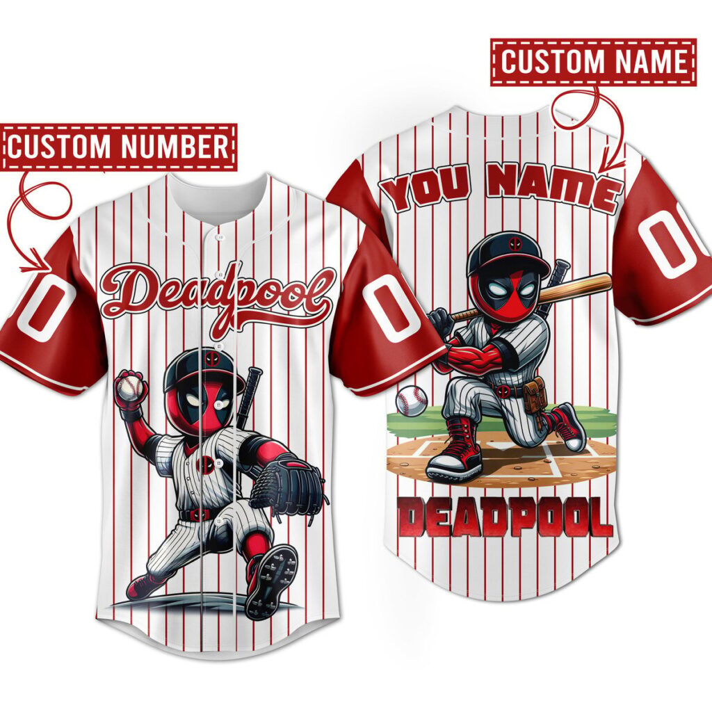 Deadpool & Wolverine Baseball Jersey For Men Women And Kids Gift for Fans Deadpool & Wolverine Baseball Jersey For Men Women And Kids Gift for Fans