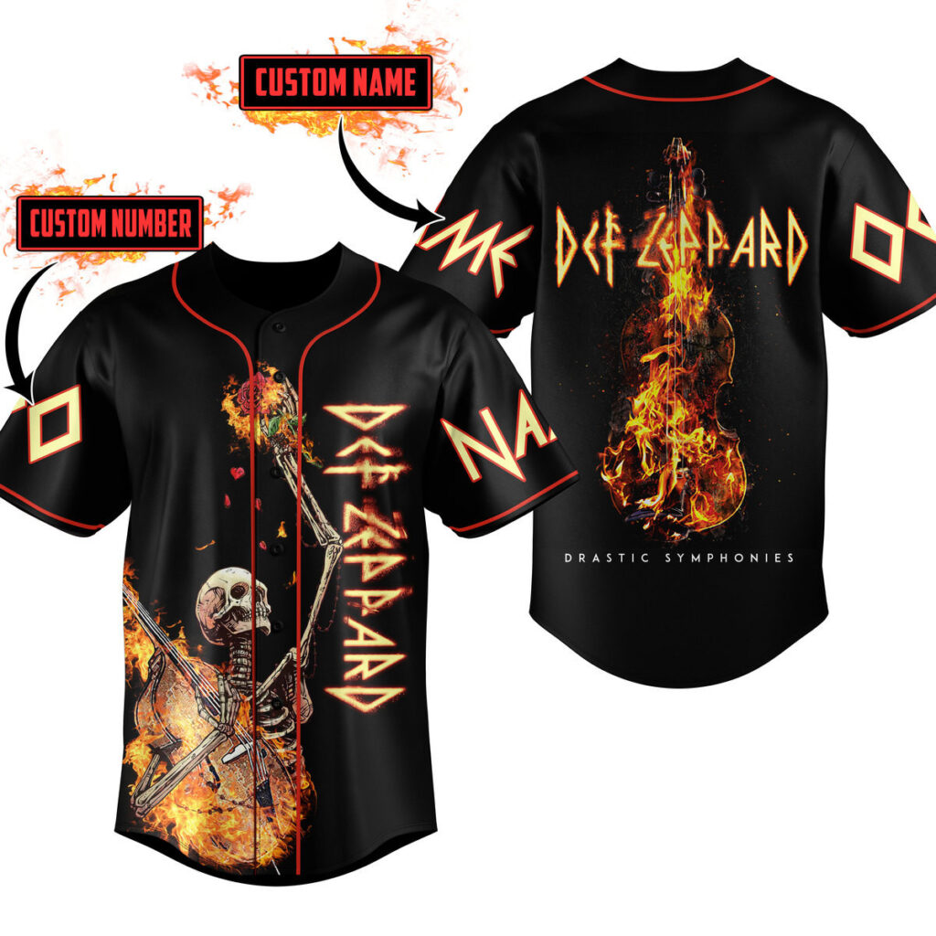 Def Leppard Baseball Jersey For Men Women And Kids Gift for Fans Def Leppard Baseball Jersey For Men Women And Kids Gift for Fans