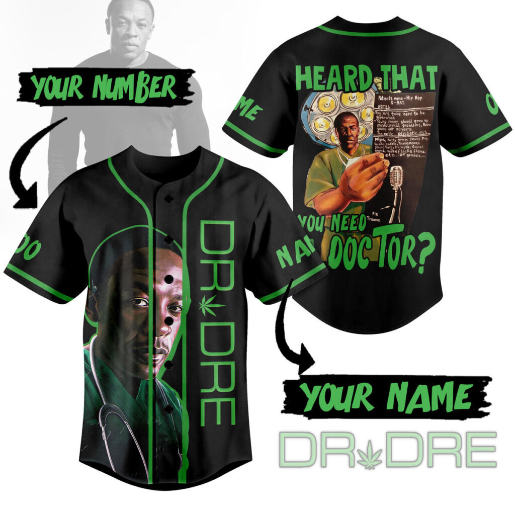 Dr. Dre Baseball Jersey For Men Women And Kids Gift for Fans Dr. Dre Baseball Jersey For Men Women And Kids Gift for Fans