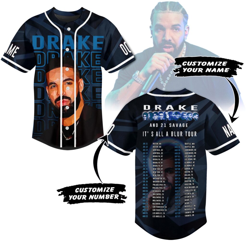 Drake Baseball Jersey For Men Women And Kids Gift Fans Drake Baseball Jersey For Men Women And Kids Gift Fans