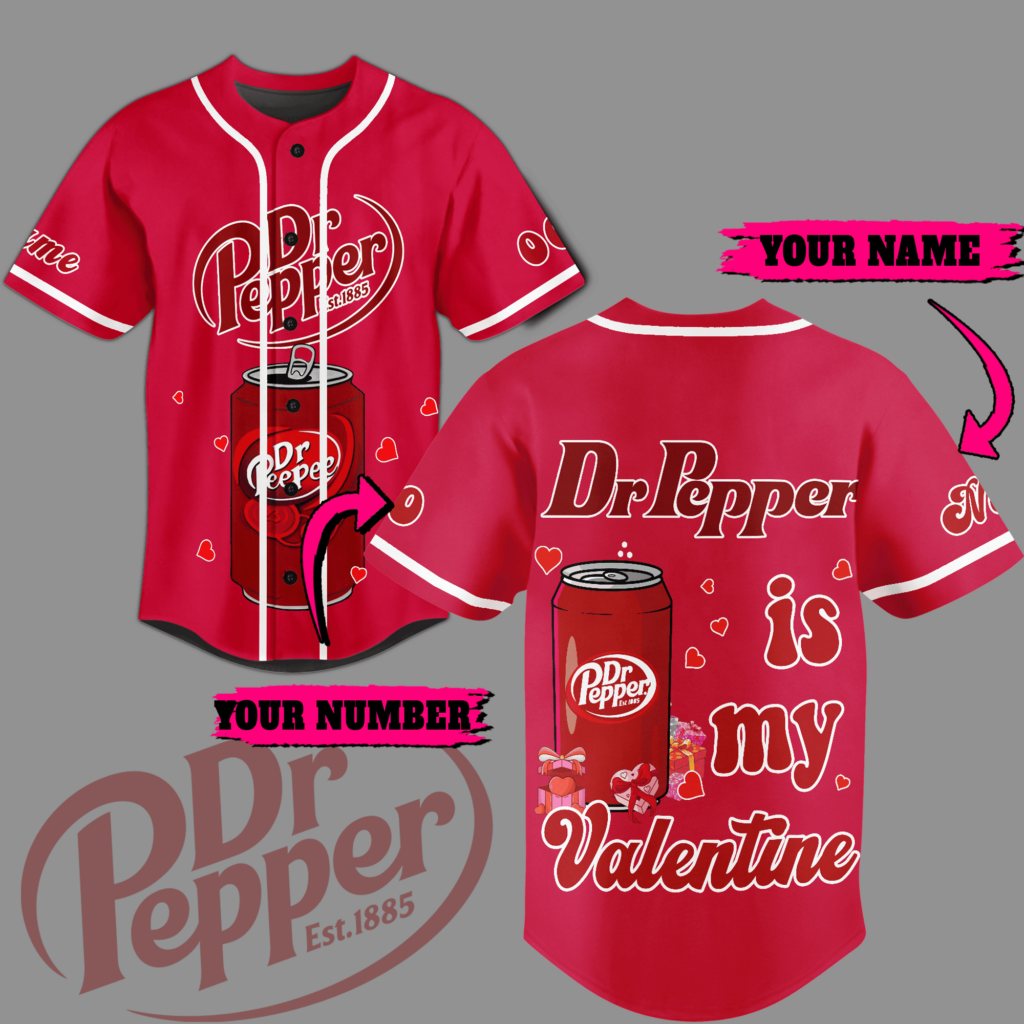 Dr Pepper Baseball Jersey For Men Women And Kids Gift for Fans Dr Pepper Baseball Jersey For Men Women And Kids Gift for Fans