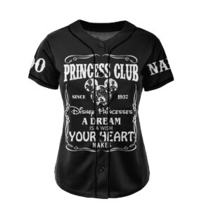 Disney Princess Baseball Jersey For Men Women And Kids Gift for Fans 3