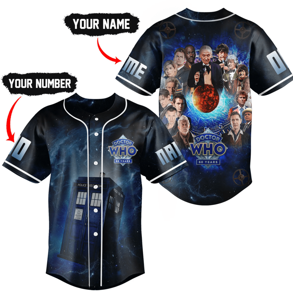 Doctor Who Baseball Jersey For Men Women And Kids Gift for Fans Doctor Who Baseball Jersey For Men Women And Kids Gift for Fans