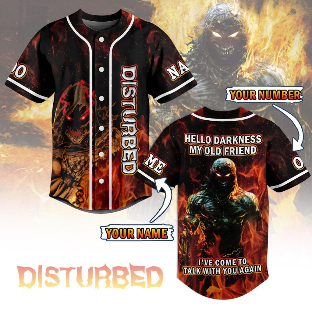 Disturbed Baseball Jersey For Men Women And Kids Gift for Fans Disturbed Baseball Jersey For Men Women And Kids Gift for Fans