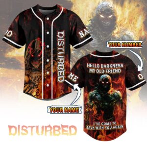 Disturbed Baseball Jersey For Men Women And Kids Gift for Fans