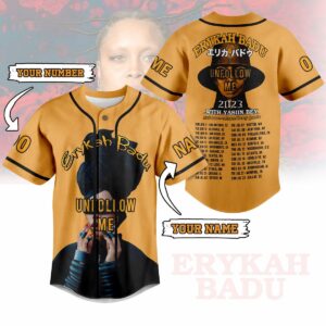 Erykah Badu Baseball Jersey For Men Women And Kids Gift for Fans