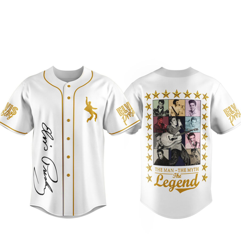 Elvis Presley Baseball Jersey For Men Women And Kids Gift for Fans Elvis Presley Baseball Jersey For Men Women And Kids Gift for Fans