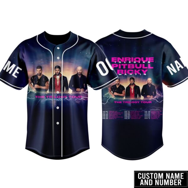 Enrique Iglesias Pitbull Ricky Baseball Jersey For Men Women And Kids Gift for Fans
