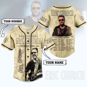 Eric Church Baseball Jersey For Men Women And Kids Gift for Fans
