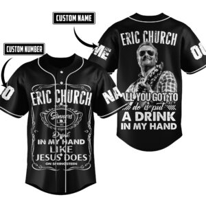 Eric Church Baseball Jersey For Men Women And Kids Gift for Fans