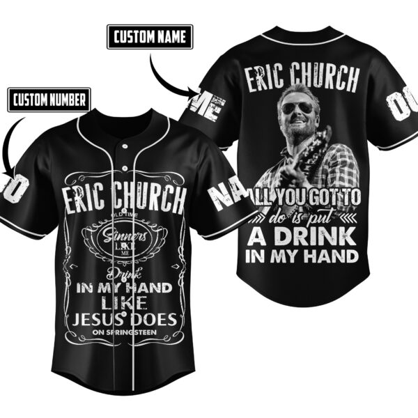 Eric Church Baseball Jersey For Men Women And Kids Gift for Fans