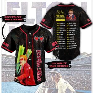 Elton John Baseball Jersey For Men Women And Kids Gift for Fans
