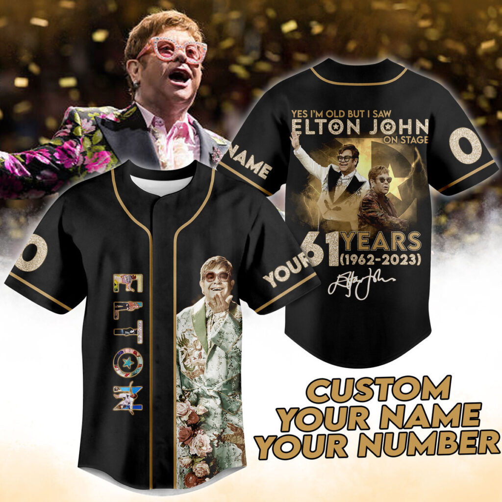 Elton John Baseball Jersey For Men Women And Kids Gift for Fans Elton John Baseball Jersey For Men Women And Kids Gift for Fans