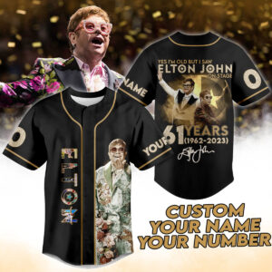 Elton John Baseball Jersey For Men Women And Kids Gift for Fans
