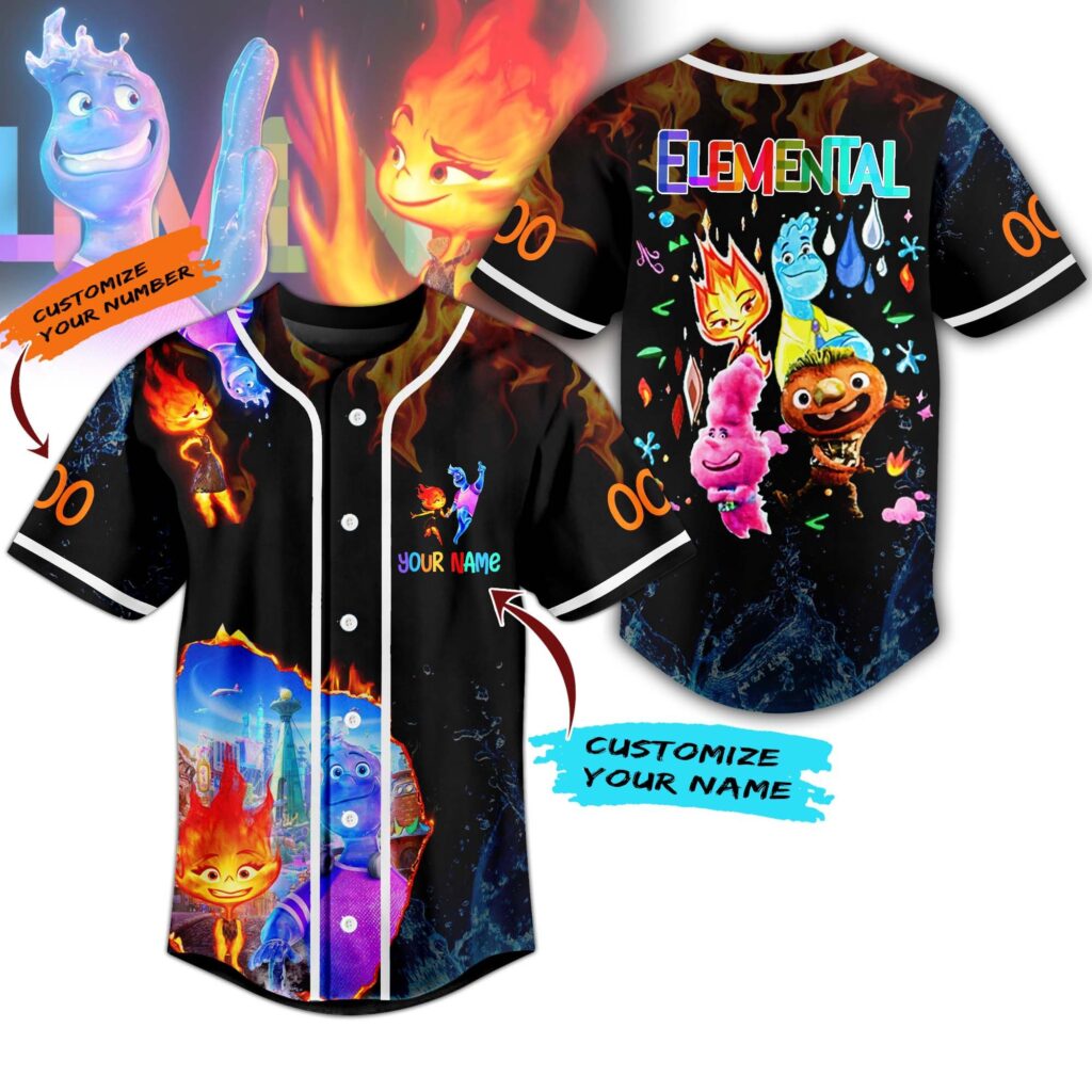 Elemental Baseball Jersey For Men Women And Kids Gift for Fans Elemental Baseball Jersey For Men Women And Kids Gift for Fans