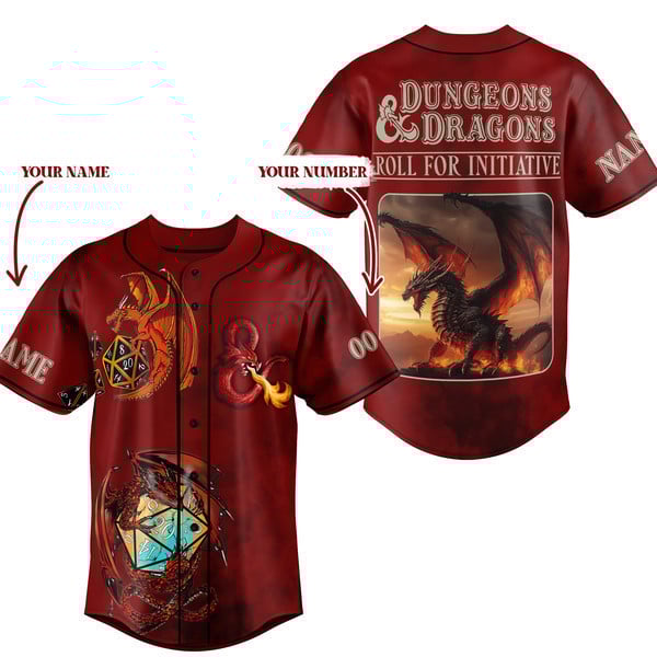 Dungeons And Dragons Baseball Jersey For Men Women And Kids Gift for Fans Dungeons And Dragons Baseball Jersey For Men Women And Kids Gift for Fans