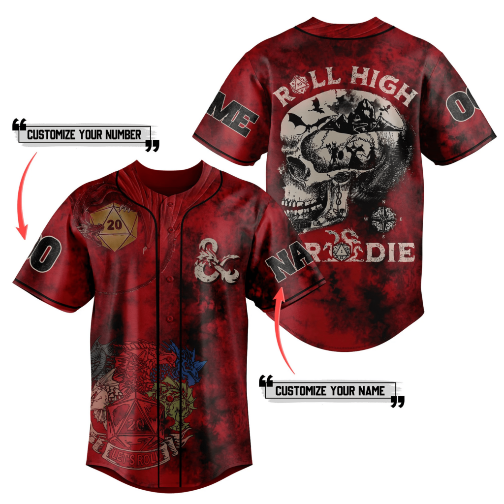 Dungeons And Dragons Baseball Jersey For Men Women And Kids Gift for Fans Dungeons And Dragons Baseball Jersey For Men Women And Kids Gift for Fans