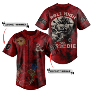 Dungeons And Dragons Baseball Jersey For Men Women And Kids Gift for Fans
