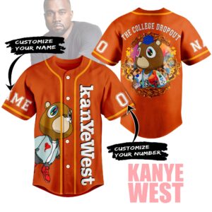 Dropout Bear Kanye West Baseball Jersey For Men Women And Kids Gift for Fans