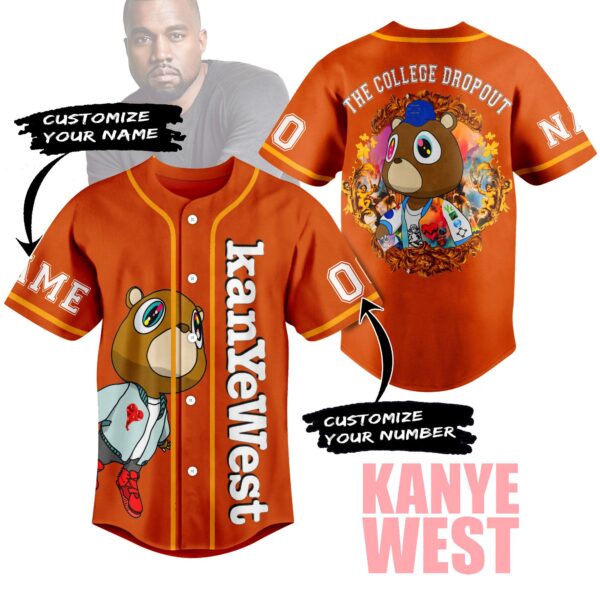 Dropout Bear Kanye West Baseball Jersey For Men Women And Kids Gift for Fans