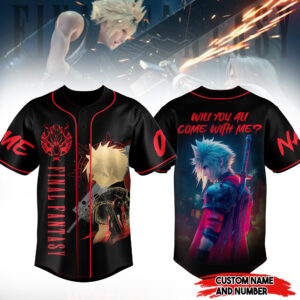 Final Fantasy Baseball Jersey For Men Women And Kids Gift for Fans