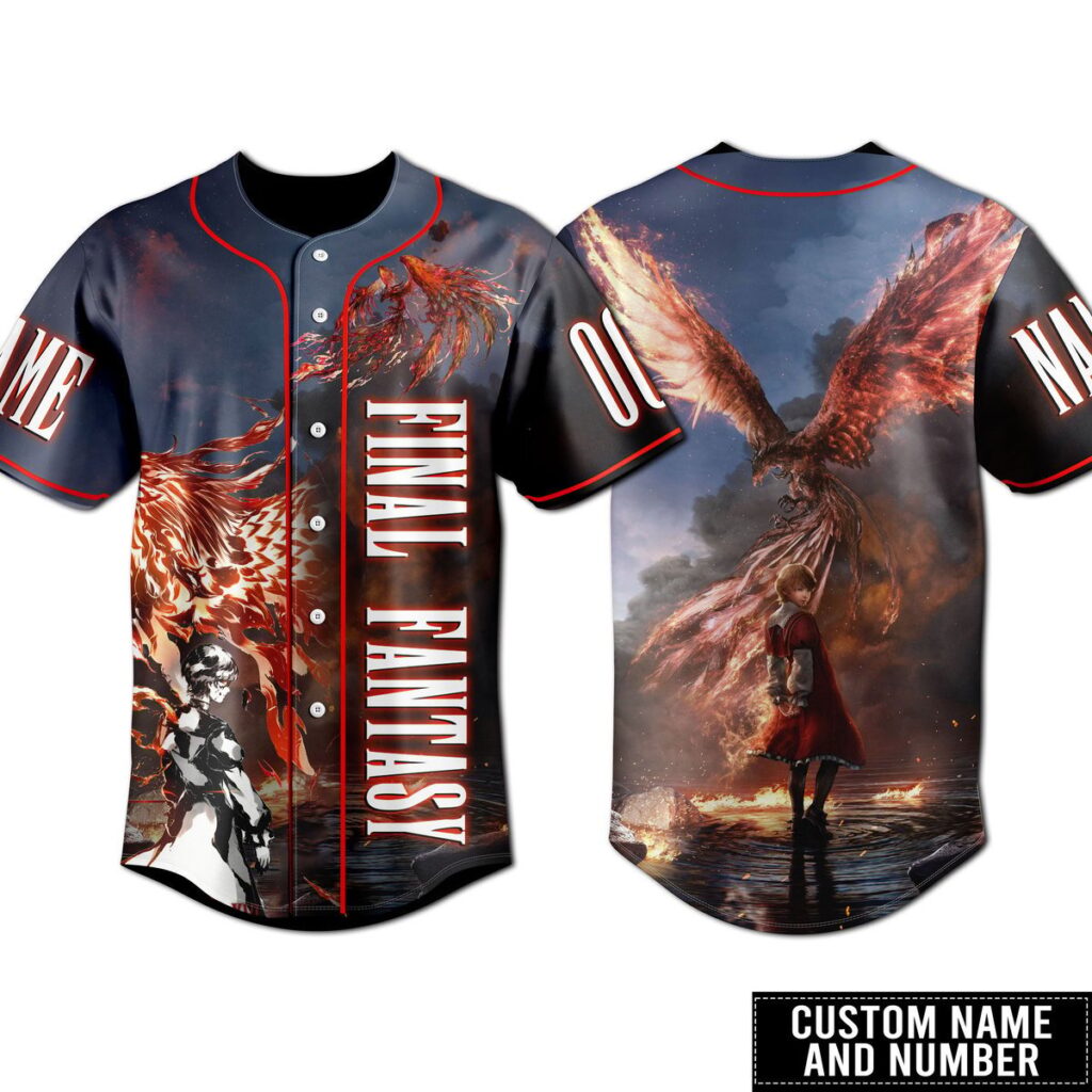Final Fantasy Baseball Jersey For Men Women And Kids Gift for Fans Final Fantasy Baseball Jersey For Men Women And Kids Gift for Fans
