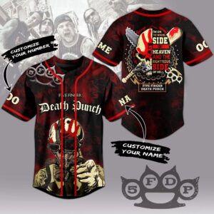 Five Finger Death Punch Baseball Jersey For Men Women And Kids Gift for Fans