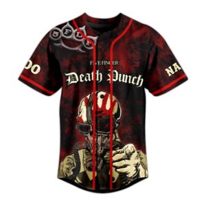 Five Finger Death Punch Baseball Jersey For Men Women And Kids Gift for Fans 3