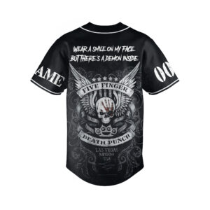 Five Finger Death Punch Baseball Jersey For Men Women And Kids Gift for Fans 1