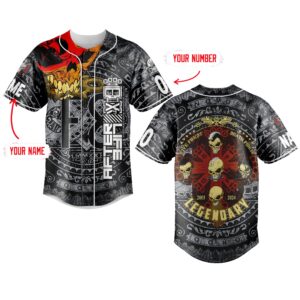 Five Finger Death Punch Baseball Jersey For Men Women And Kids Gift for Fans 3